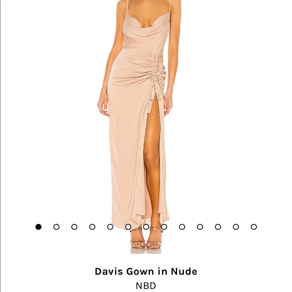 NBD Davis gown in Nude